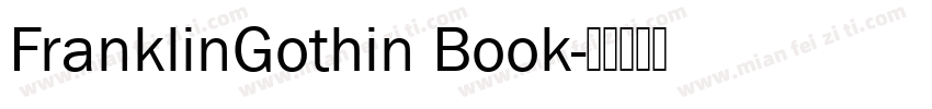 FranklinGothin Book字体转换